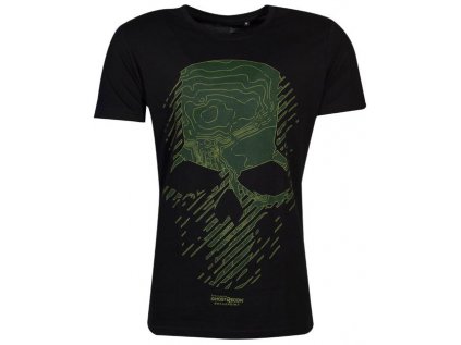 TRIČKO PÁNSKÉ/GHOST RECON  TOPO SKULL/ČERNÉ