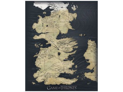 OBRAZ NA PLÁTNĚ CANVAS|40 x 50 cm  GAME OF THRONES|MAP
