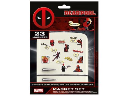 MAGNETY|BALENÍ 23 KUSŮ|MARVEL  DEADPOOL COMIC|18 x 24 cm