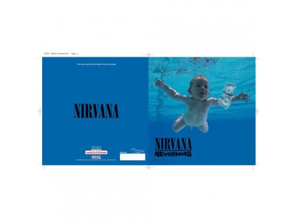 PŘÁNÍČKO 16 x 16 cm|NIRVANA  NEVERMIND ALBUM COVER