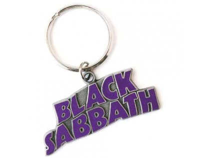 PŘÍVĚSEK NA KLÍČE|KOVOVÝ  BLACK SABBATH|2D LOGO