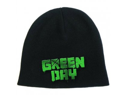 ČEPICE ÚPLETOVÁ ZIMNÍ|GREEN DAY  LOGO|UNIVERSÁLNÍ