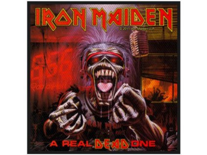 NÁŠIVKA|IRON MAIDEN  A REAL DEAD ONE|SQUARE