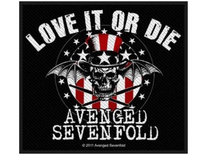 NÁŠIVKA|AVENGED SEVENFOLD  LOVE IT OR DIE|SQUARE