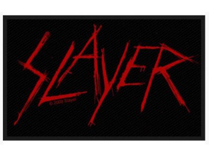 NÁŠIVKA|SLAYER  SCRATCHED LOGO|SQUARE