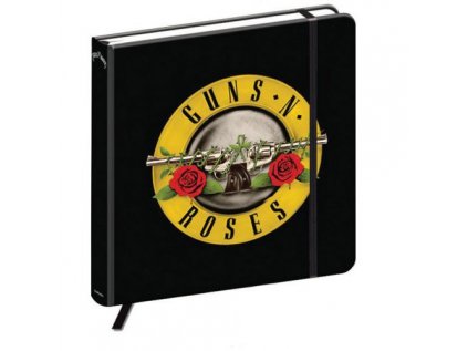 BLOK|SEŠIT 17,6 x 17,6 cm SQUARE  GUNS'N'ROSES|LOGO