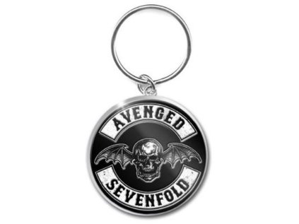 PŘÍVĚSEK NA KLÍČE|AVENGED SEVENFOLD  CREST|4,5 x 2,5 cm