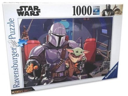 PUZZLE 1000 KUSŮ|STAR WARS  THE MANDALORIAN|CARTOON|50 x 70 cm