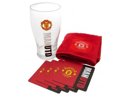 SKLENICE BAR SET|MANCHESTER UNITED  470 ml SKLENICE|MINI SET|WORDMARK