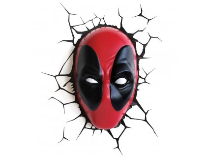 LAMPA DEKORATIVNÍ NA ZEĎ|MARVEL  3D DEADPOOL FACE