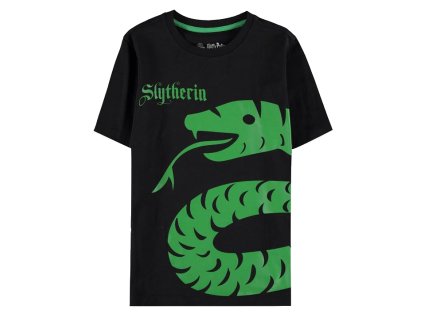 TRIČKO DĚTSKÉ|HARRY POTTER  SLYTHERIN|ČERNÉ|98-104 cm