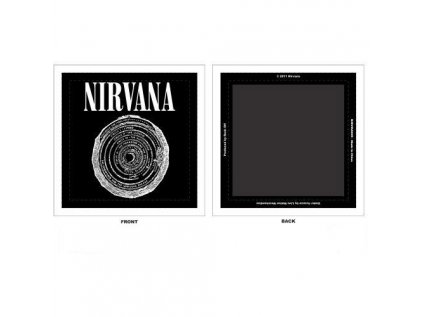 MAGNET KOVOVÝ 7,6 x 7,6 cm  NIRVANA|LOGO