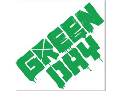 MAGNET KOVOVÝ 7,6 x 7,6 cm  GREEN DAY|LOGO