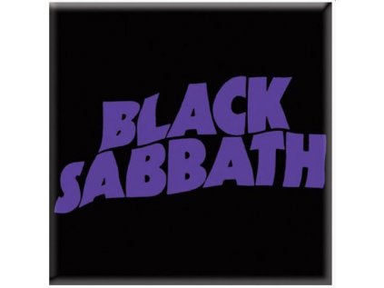 MAGNET KOVOVÝ 7,6 x 7,6 cm  BLACK SABBATH|WAWY LOGO