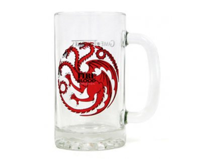 SKLENICE KORBEL|GAME OF THRONES  400 ml|TARGARYEN|LOGO