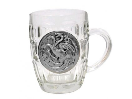 SKLENICE KORBEL|GAME OF THRONES  450 ml|TARGARYEN|LOGO KOV|S DŮLKY