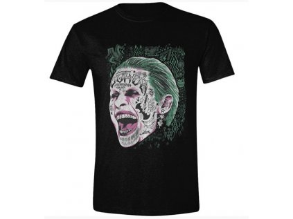 TRIČKO PÁNSKÉ/SUICIDE SQUAD  JOKER SCREAMING/ČERNÉ