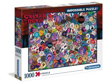 PUZZLE 1000 KUSŮ|STRANGER THINGS  BADGES|69 x 50 cm