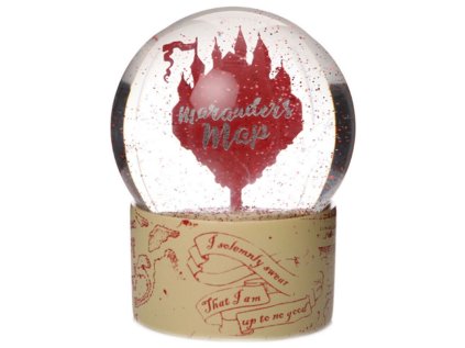 TĚŽÍTKO SNĚHOVÁ KOULE|HARRY POTTER  MARAUDER'S MAP|12 x 9,5 cm