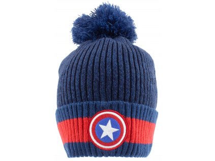 ČEPICE ZIMNÍ KULICH|MARVEL  CAPTAIN AMERICA|SHIELD