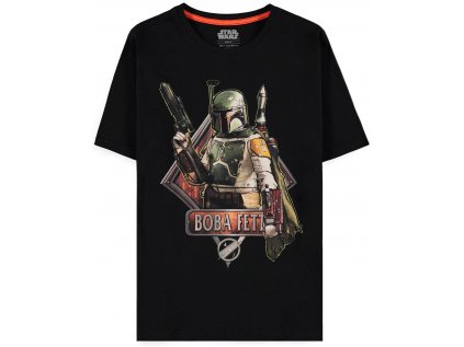 TRIČKO PÁNSKÉ|THE MANDALORIAN  BOBA FETT|BOUNTY HUNTER|ČERNÉ