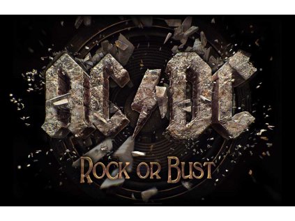 VLAJKA NA ZEĎ|AC/DC  ROCK OR BUST|106 x 70 cm