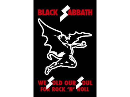 VLAJKA NA ZEĎ|BLACK SABBATH  WE SOLD OUR SOULS|70 x 106 cm