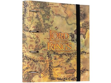 KROUŽKOVÝ POŘADAČ|LORD OF THE RINGS  MAP|28 x 32 x 4 cm