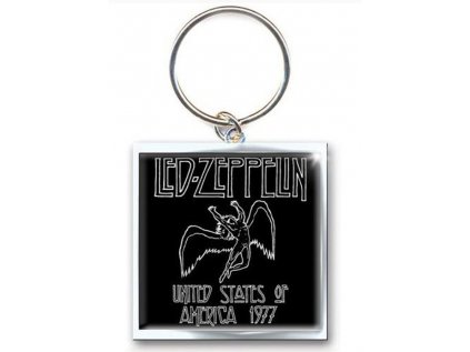 PŘÍVĚSEK NA KLÍČE|LED ZEPPELIN  1977 USA TOUR|4,5 x 4,5 cm