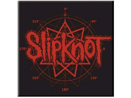 MAGNET KOVOVÝ 7,6 x 7,6 cm  SLIPKNOT|LOGO