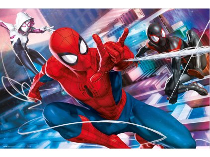 PLAKÁT 61 x 91,5 cm|MARVEL  SPIDERMAN|PETER, MILES & GWEN