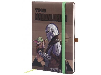 BLOK|ZÁPISNÍK A5|THE MANDALORIAN  CARTOON|14,8 x 21 cm