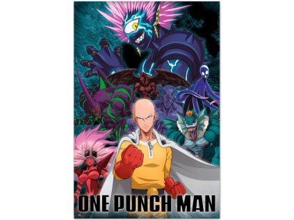 PLAKÁT 61 x 91,5 cm|ONE PUNCH MAN  SAITAMA VS VILLAIN