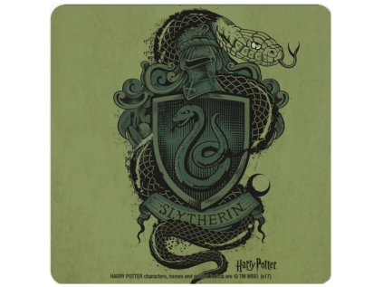 TÁCEK POD SKLENICE|JEDNOTLIVĚ  HARRY POTTER|SLYTHERIN LOGO