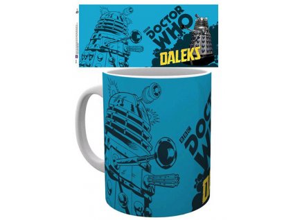 HRNEK KERAMICKÝ|DOCTOR WHO  300 ml|DALEK|BÍLÝ