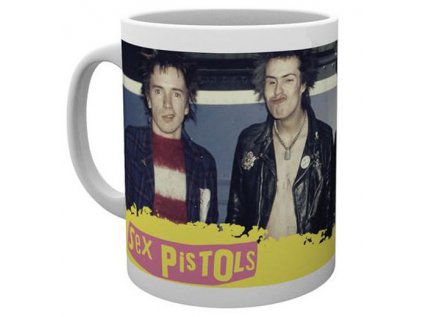 HRNEK KERAMICKÝ|SEX PISTOLS  300 ml|BAND|BÍLÝ