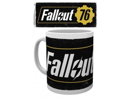 HRNEK KERAMICKÝ|FALLOUT 76  300 ml|LOGO|BÍLÝ