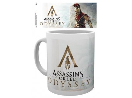 HRNEK KERAMICKÝ|ASSASSIN'S CREED  300 ml|ODYSSEY|ALEXIOS|BÍLÝ