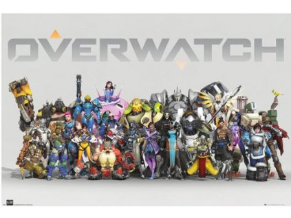 PLAKÁT 61 x 91,5 cm  OVERWATCH|ANNIVERSARY LINE UP