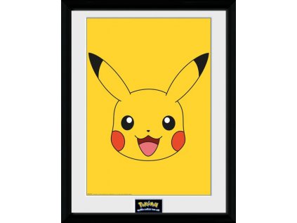 PLAKÁT V RÁMU 30 x 40 cm  POKÉMON|PIKACHU HEAD