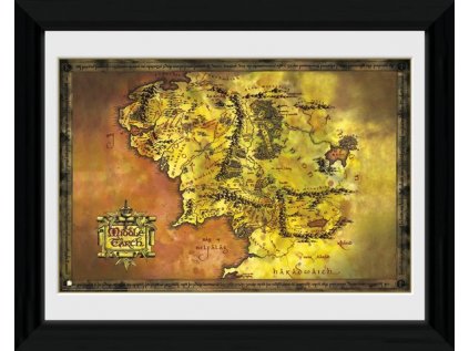 PLAKÁT V RÁMU 30 x 40 cm  LORD OF THE RINGS|MIDDLE EARTH