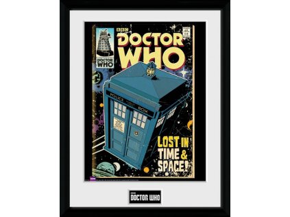 PLAKÁT V RÁMU 30 x 40 cm  DOCTOR WHO|TARDIS COMIC