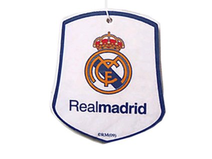 OSVĚŽOVAČ VZDUCHU|REAL MADRID FC  VŮNĚ DO AUTA|ZNAK KLUBU|6 x 5 cm