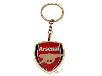 PŘÍVĚSEK NA KLÍČE|ARSENAL FC  KOVOVÝ|2D|ZNAK|3,8 x 4,5 cm