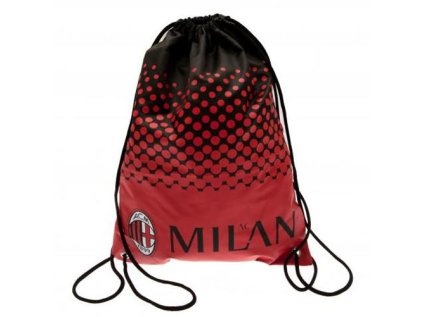 PYTLÍK GYM BAG|AC MILAN  44 x 32 cm|FADE|ČERVENÝ