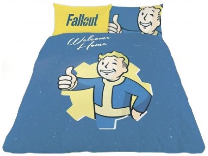 POVLEČENÍ LOŽNÍ|FALLOUT  OBOUSTRANNÉ|SINGLE|VAULT BOY