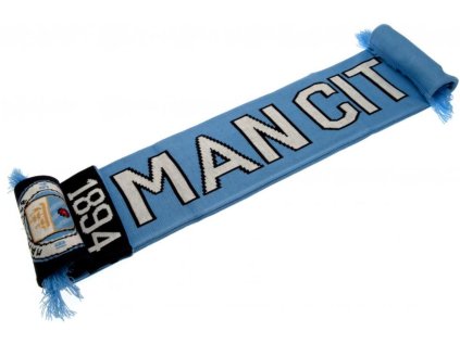 ŠÁLA PLETENÁ|MANCHESTER CITY FC  VZOR NR|132 x 19 cm