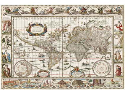 PODLOŽKA NA STŮL|OLD WORLD MAP  49,5 x 34,5 cm