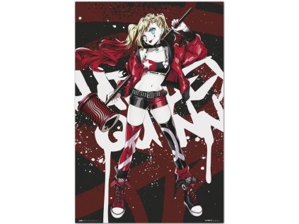 PLAKÁT 61 x 91,5 cm|DC COMICS  HARLEY QUINN WITH HAMMER