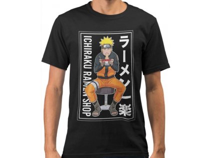 TRIČKO PÁNSKÉ|NARUTO  ICHIRAKU RAMEN|ČERNÉ